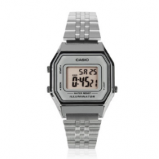 Casio Relógio Digital Vintage LA680WA-7DF Prata